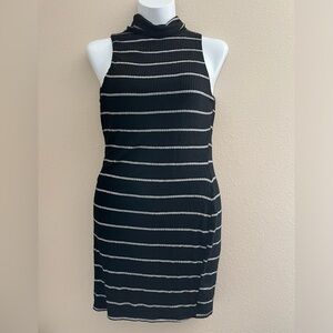 Mock turtle neck dress